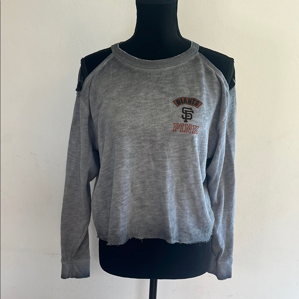 PINK Victoria's Secret San Francisco Giants Heather Gray Top